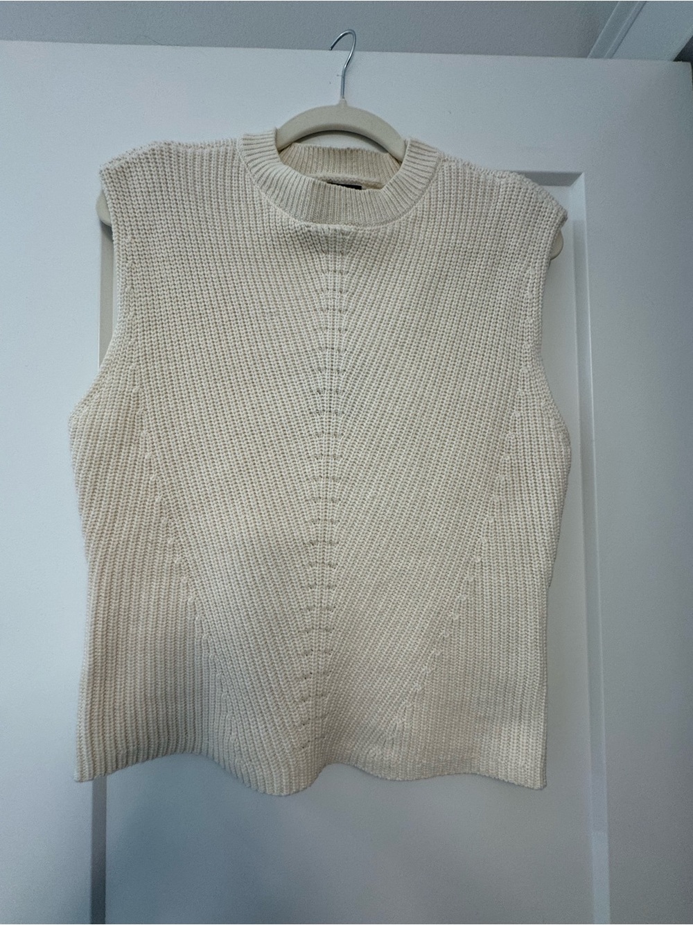 Joe's Jeans Ivory Ribbed Knit Tank